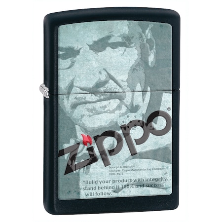 Zippo Zippo Founders Face Black Matte ZIP-28300